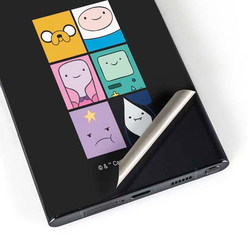 Adult Swim Adventure Time Character Tiles Galaxy S25 Ultra Skin